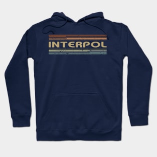 Interpol Retro Lines Hoodie
